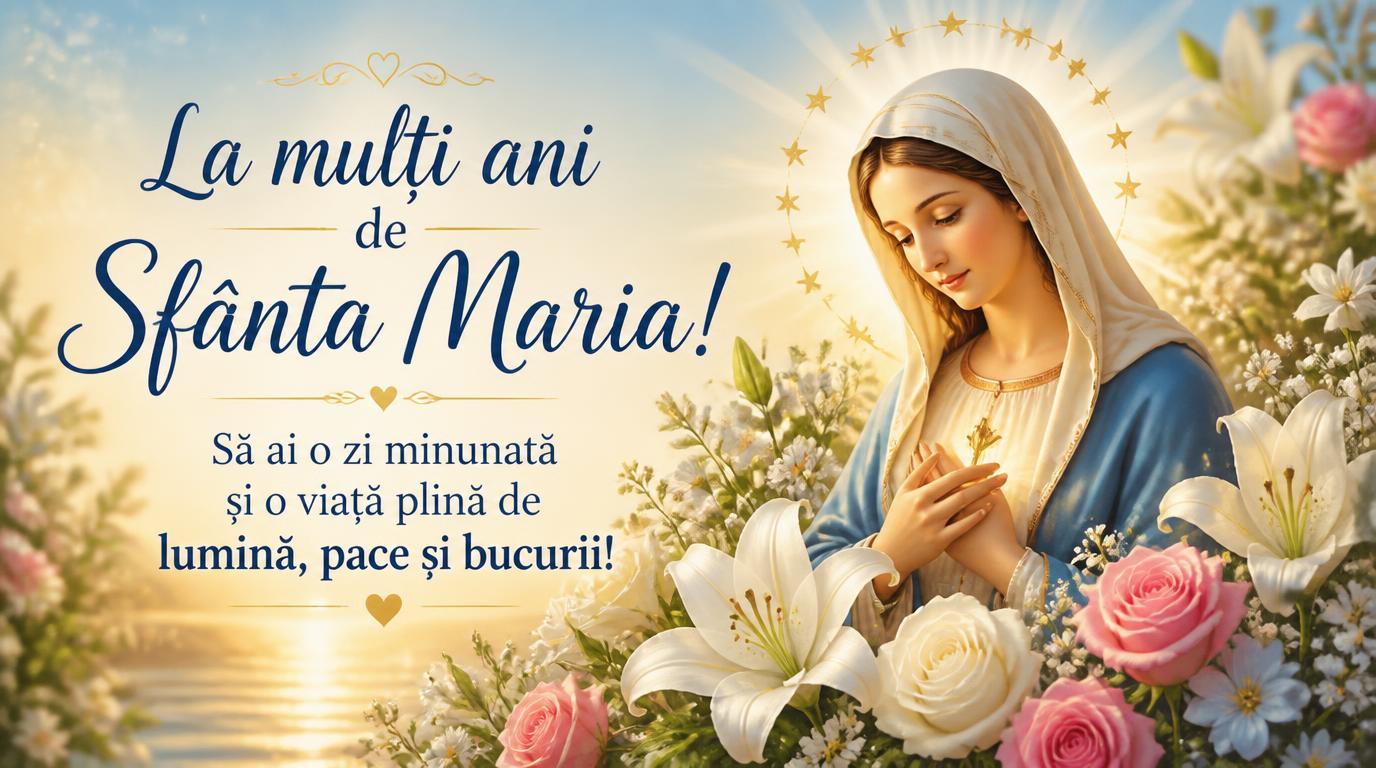 Felicitari de Sfanta Maria - La mulți ani de Sfânta Maria! - mesajeurarifelicitari.com