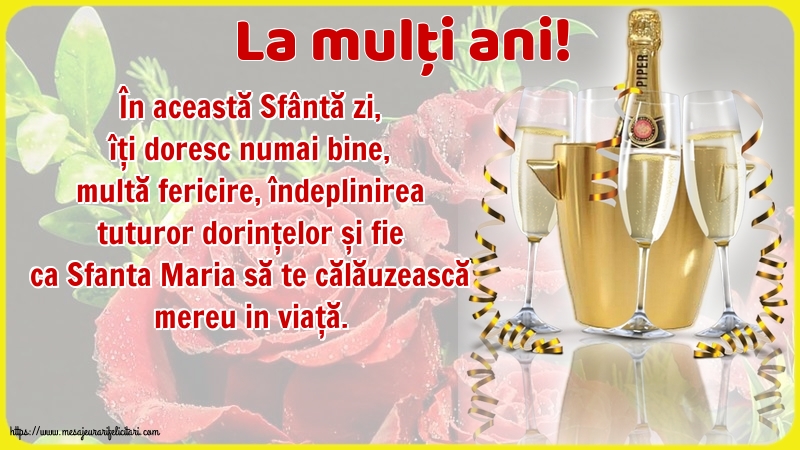 Felicitari de Sfanta Maria Mica - 🍾🥂 La mulți ani! - mesajeurarifelicitari.com