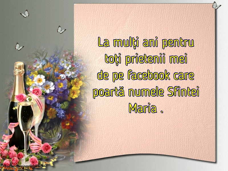 Sfanta Maria Mica La mulți ani pentru toți prietenii mei de pe facebook