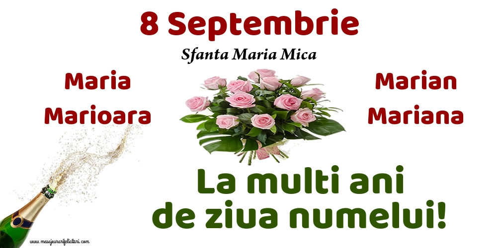 8 Septembrie - Sfanta Maria Mica
