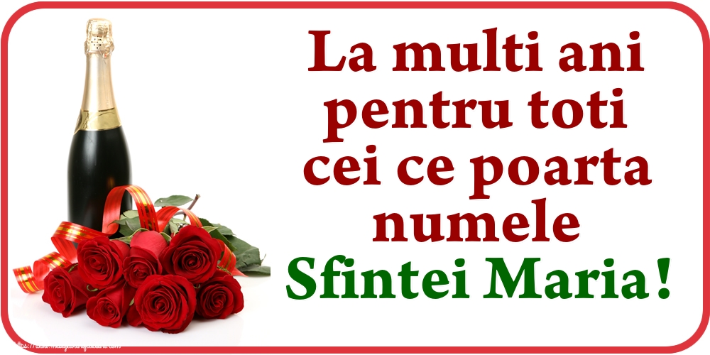Felicitari de Sfanta Maria Mica - La multi ani pentru toti cei ce poarta numele Sfintei Maria! - mesajeurarifelicitari.com