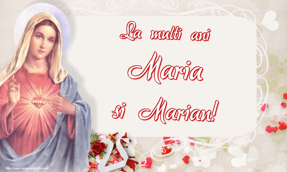 Felicitari de Sfanta Maria Mica - La multi ani Maria si Marian! - mesajeurarifelicitari.com