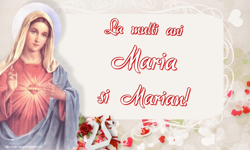 La multi ani Maria si Marian!