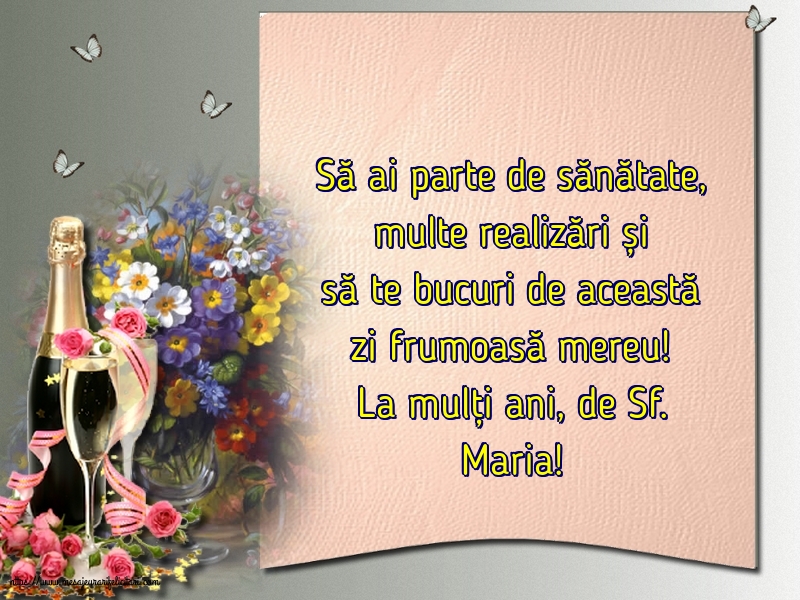 Sfanta Maria Mica La mulți ani, de Sf. Maria!