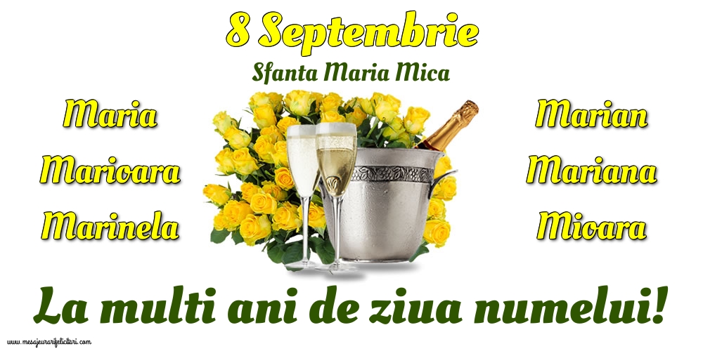 8 Septembrie - Sfanta Maria Mica