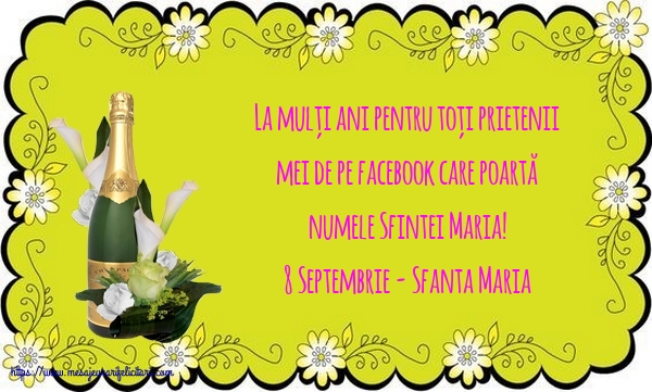 Felicitari de Sfanta Maria Mica - 8 Septembrie - 8 Septembrie - Sfanta Maria - mesajeurarifelicitari.com