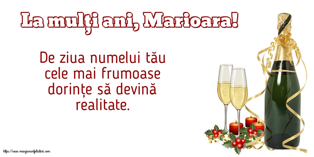 Sfanta Maria Mica La mulți ani, Marioara!