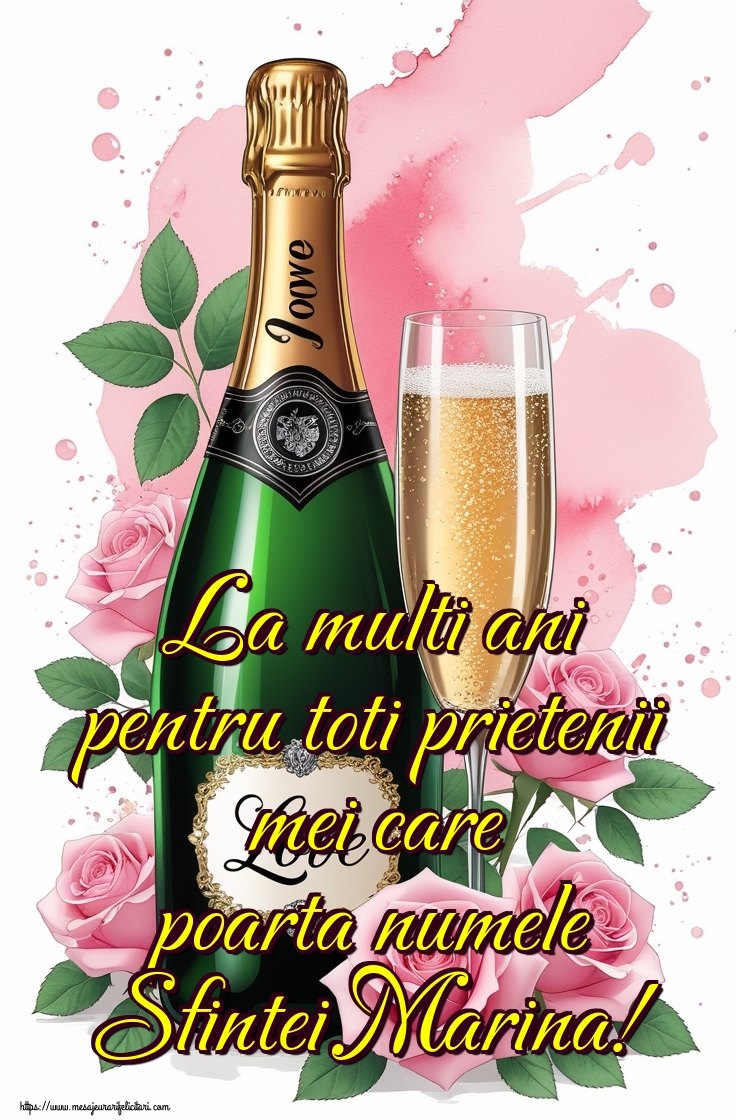 La multi ani pentru toti prietenii mei care poarta numele Sfintei Marina!