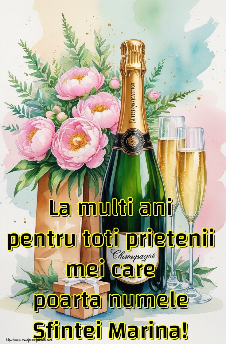 La multi ani pentru toti prietenii mei care poarta numele Sfintei Marina!