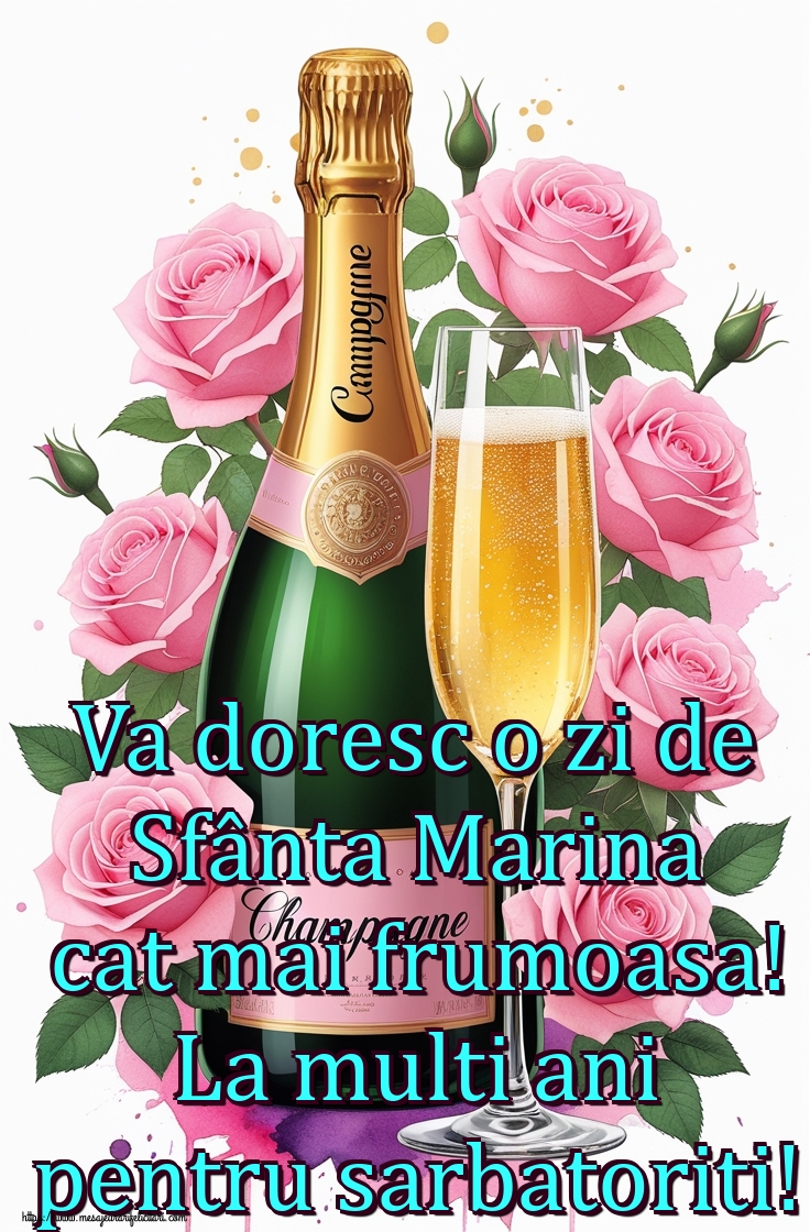 Va doresc o zi de Sfânta Marina cat mai frumoasa! La multi ani pentru sarbatoriti!