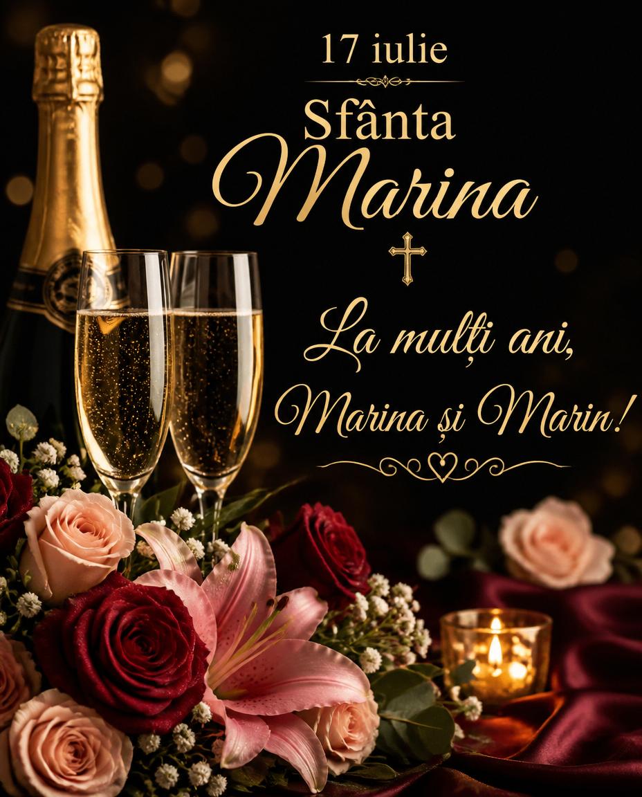 17 iulie - Sfânta Marina La mulți ani, Marina și Marin!