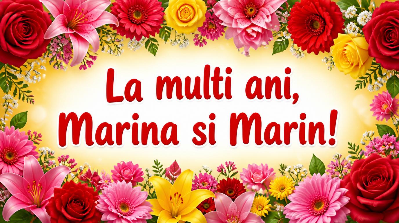 La multi ani, Marina si Marin!