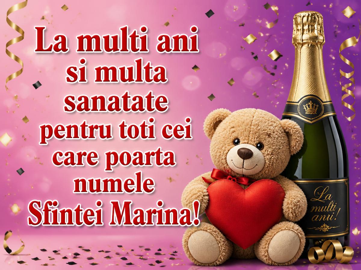 La multi ani si multa sanatate pentru toti cei care poarta numele Sfintei Marina!