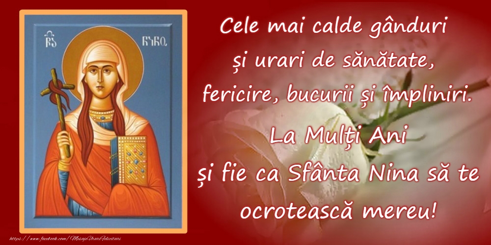 14 Ianuarie - Sfânta Nina