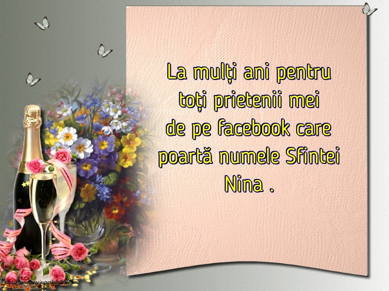 La mulți ani pentru toți prietenii mei de pe facebook