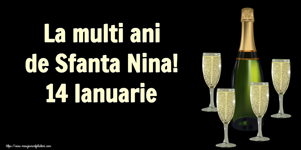 La multi ani de Sfanta Nina! 14 Ianuarie