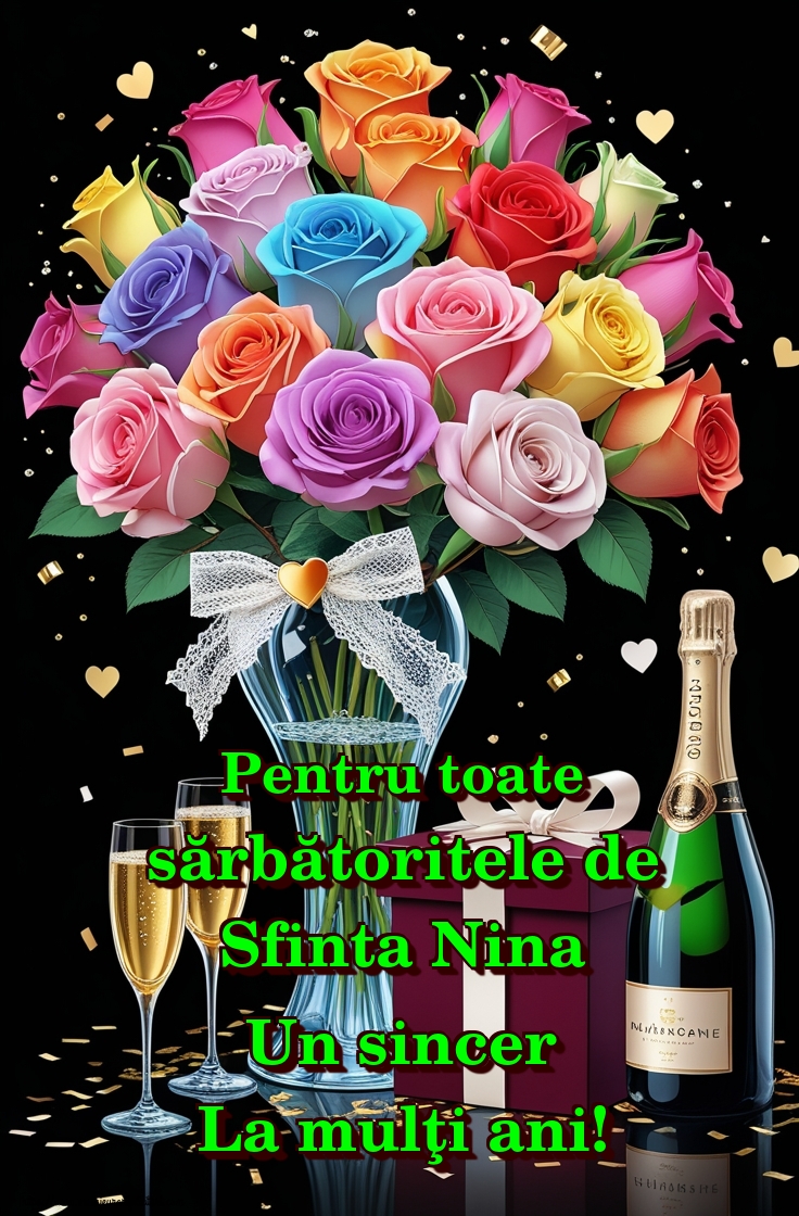Pentru toate sărbătoritele de Sfinta Nina Un sincer La mulţi ani!
