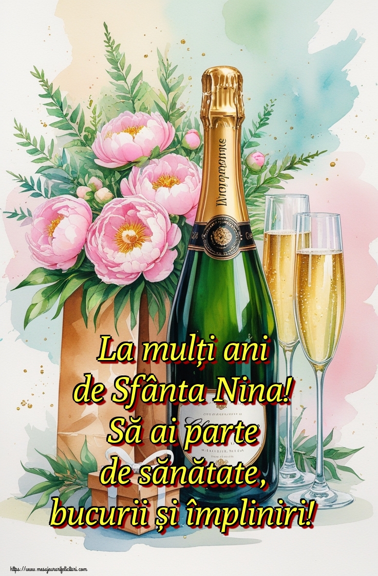 La mulți ani de Sfânta Nina! Să ai parte de sănătate, bucurii și împliniri!