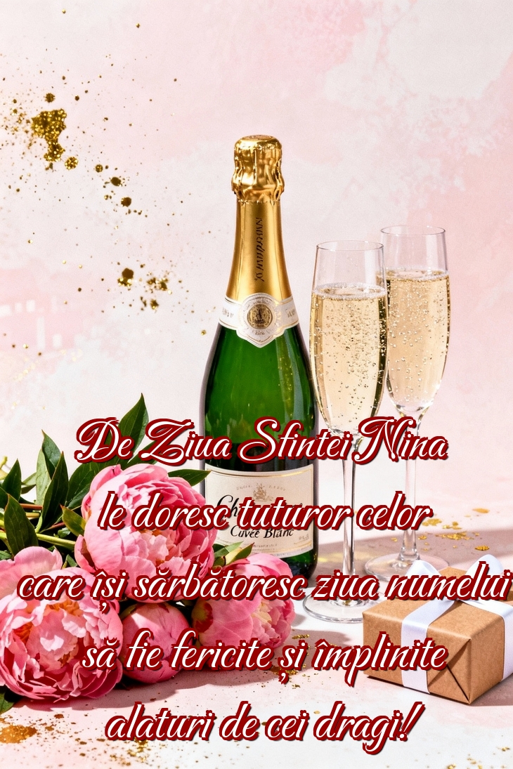 De Ziua Sfintei Nina le doresc tuturor celor care își sărbătoresc ziua numelui să fie fericite și împlinite alaturi de cei dragi!