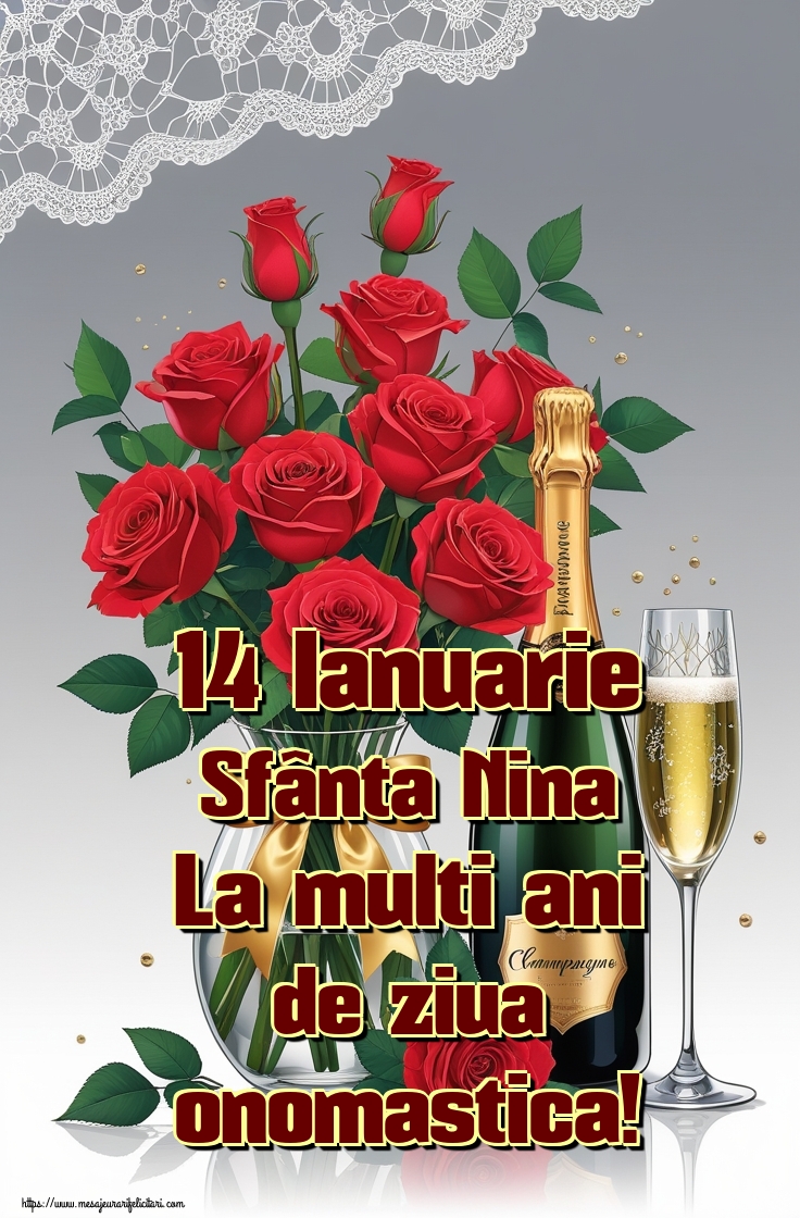 14 Ianuarie Sfânta Nina La multi ani de ziua onomastica!