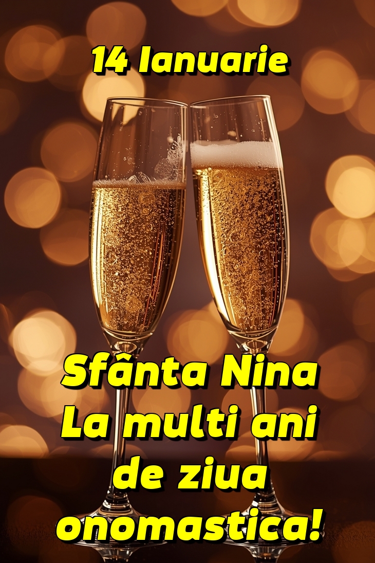 14 Ianuarie Sfânta Nina La multi ani de ziua onomastica!