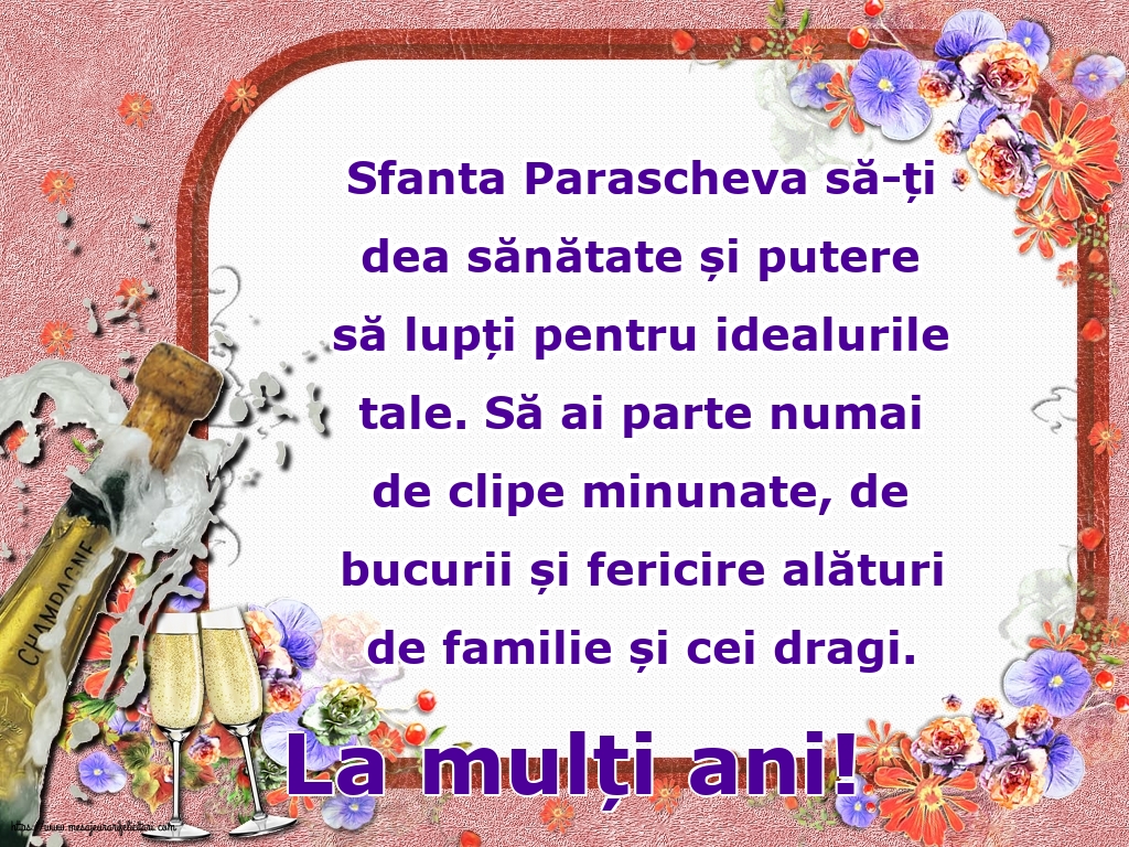 Felicitari de Sfanta Parascheva cu mesaje - La mulți ani!