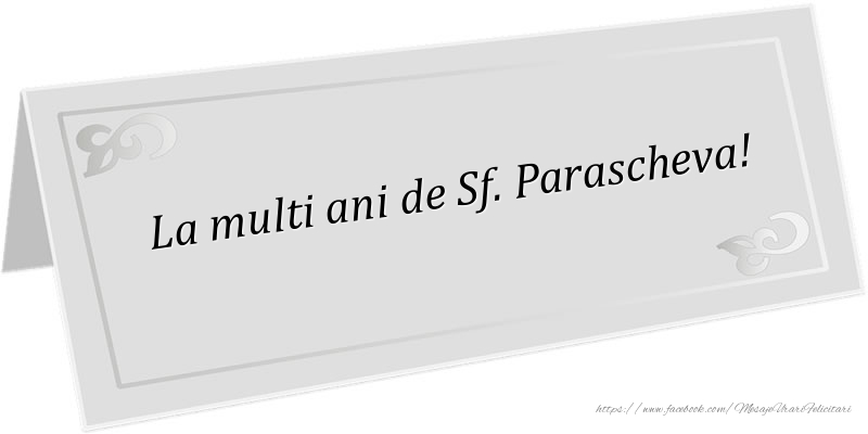 La multi ani de Sf. Parascheva!