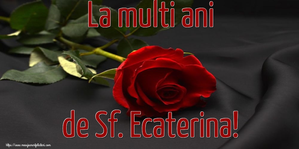 La multi ani de Sf. Ecaterina!