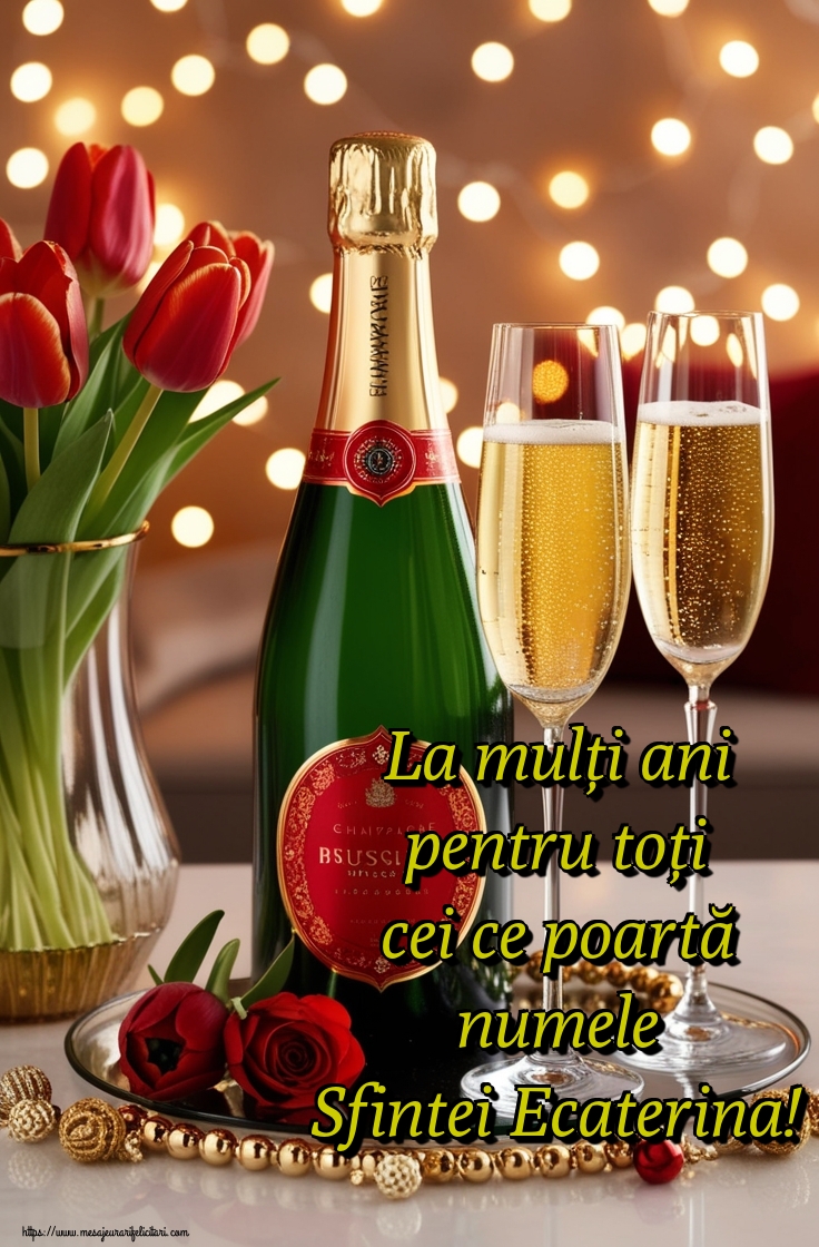 La mulți ani pentru toți cei ce poartă numele Sfintei Ecaterina!