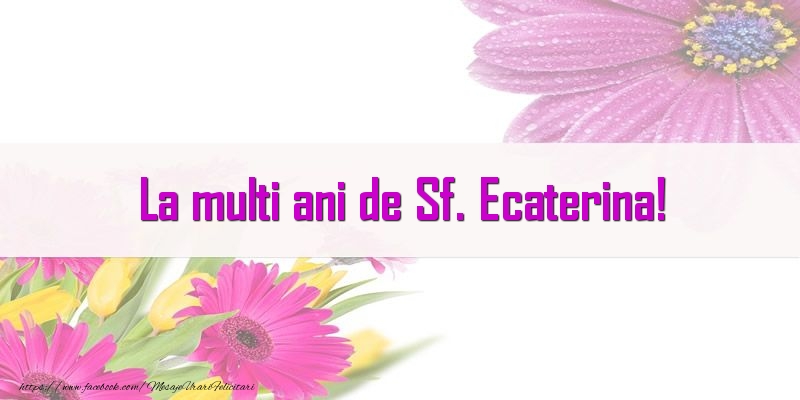 Felicitari de Sfanta Ecaterina - La multi ani de Sf. Ecaterina! - mesajeurarifelicitari.com