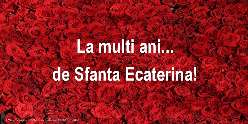 Felicitari de Sfanta Ecaterina - La multi ani... de Sfanta Ecaterina! - mesajeurarifelicitari.com