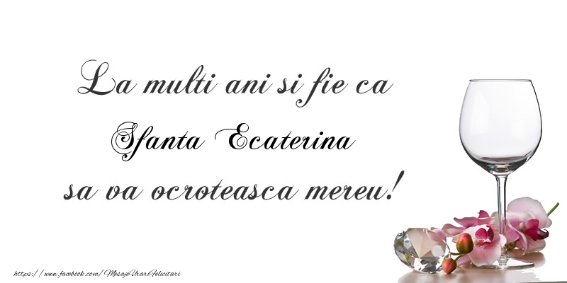 Felicitari de Sfanta Ecaterina - La multi ani si fie ca Sfanta Ecaterina sa va ocroteasca mereu! - mesajeurarifelicitari.com