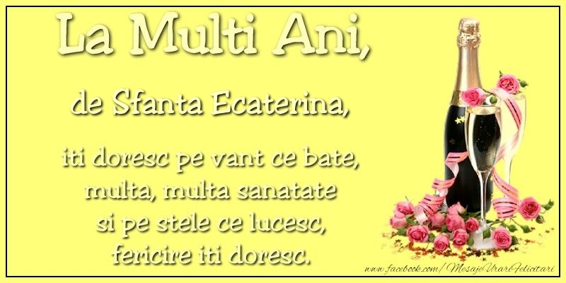 Felicitari de Sfanta Ecaterina - de Sfanta Ecaterina - mesajeurarifelicitari.com