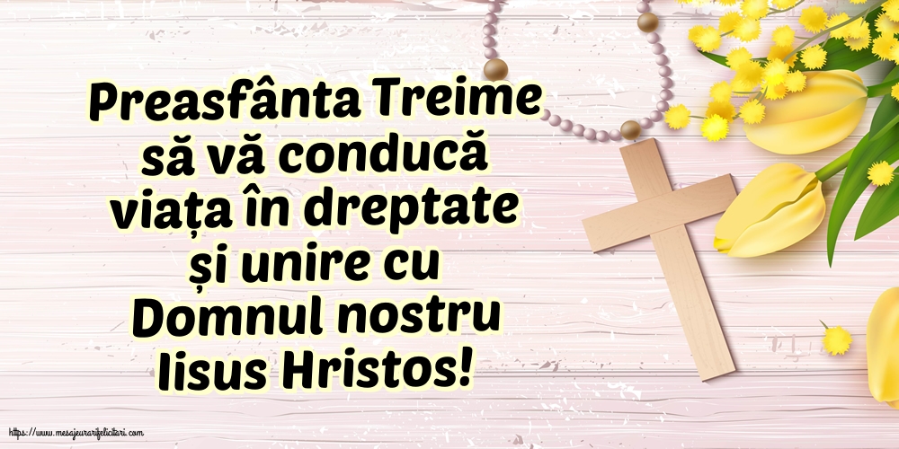 Preasfânta Treime să vă conducă viața...