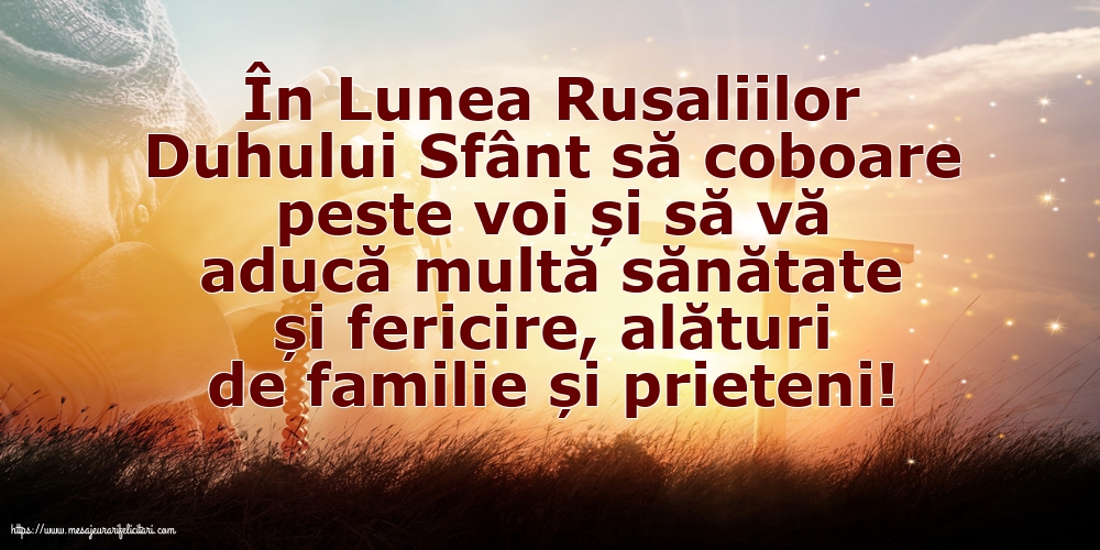 Sfânta Treime În Lunea Rusaliilor Duhului Sfânt să coboare peste voi...