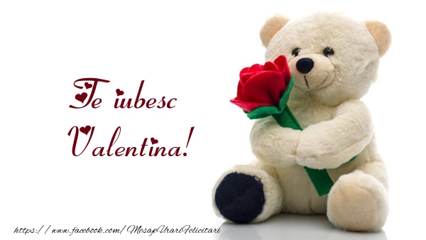 Felicitari de Sfantul Valentin - Te iubesc Valentina! - mesajeurarifelicitari.com