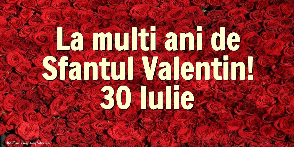 Felicitari de Sfantul Valentin - La multi ani de Sfantul Valentin! 30 Iulie - mesajeurarifelicitari.com