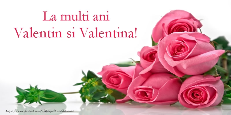 Felicitari de Sfantul Valentin - La multi ani Valentin si Valentina! - mesajeurarifelicitari.com