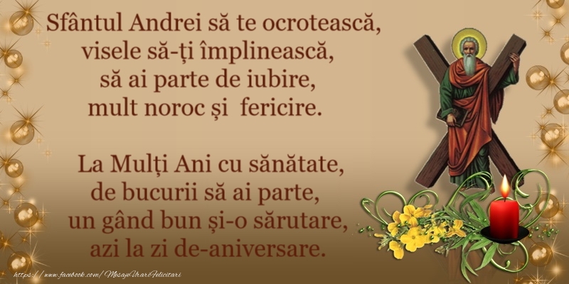Felicitari de Sfantul Andrei - La multi ani de Sfantul Andrei! - mesajeurarifelicitari.com