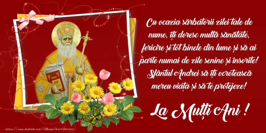 Felicitari de Sfantul Andrei - La multi ani de Sfantul Andrei! - mesajeurarifelicitari.com
