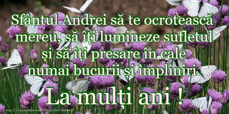 La multi ani de Sfantul Andrei!