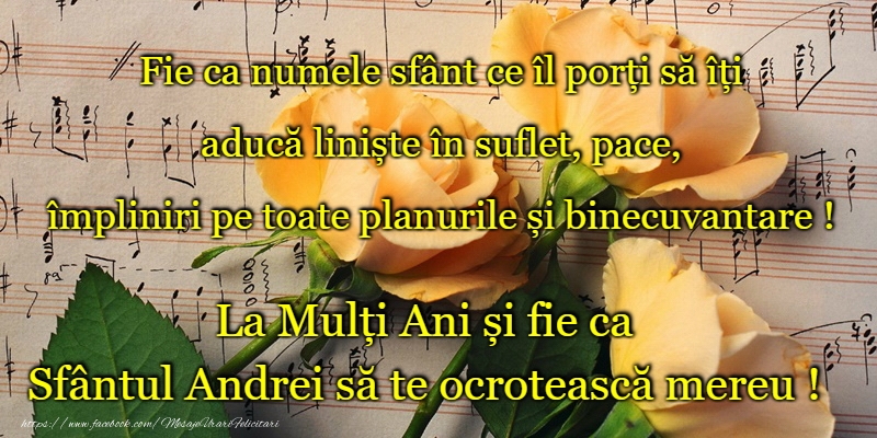 La multi ani de Sfantul Andrei!