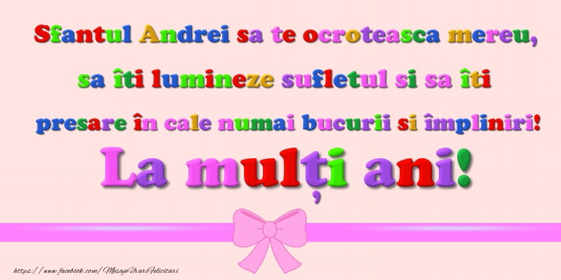 La multi ani de Sfantul Andrei!