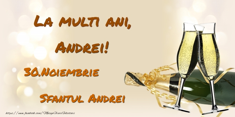 Felicitari de Sfantul Andrei - La multi ani, Andrei! 30.Noiembrie - Sfantul Andrei - mesajeurarifelicitari.com