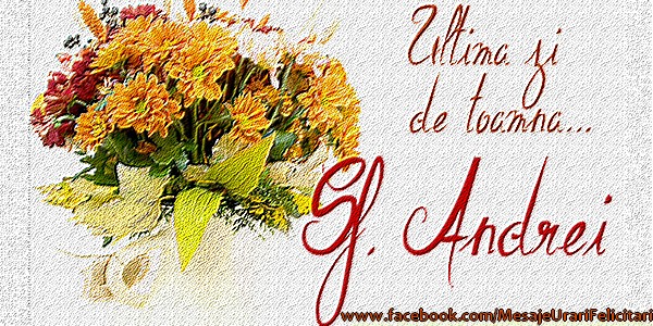 Ultima zi de toamna ... Sf. Andrei