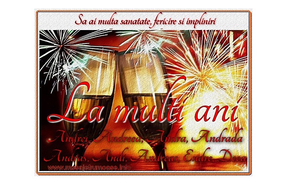 Sa ai multa sanatate, fericire si impliniri