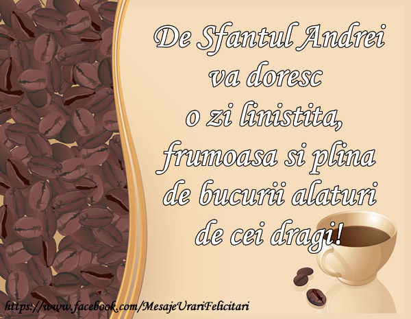 De Sfatul Andrei va doresc o zi linstita si plina de bucurii alaturi de cei dragi!