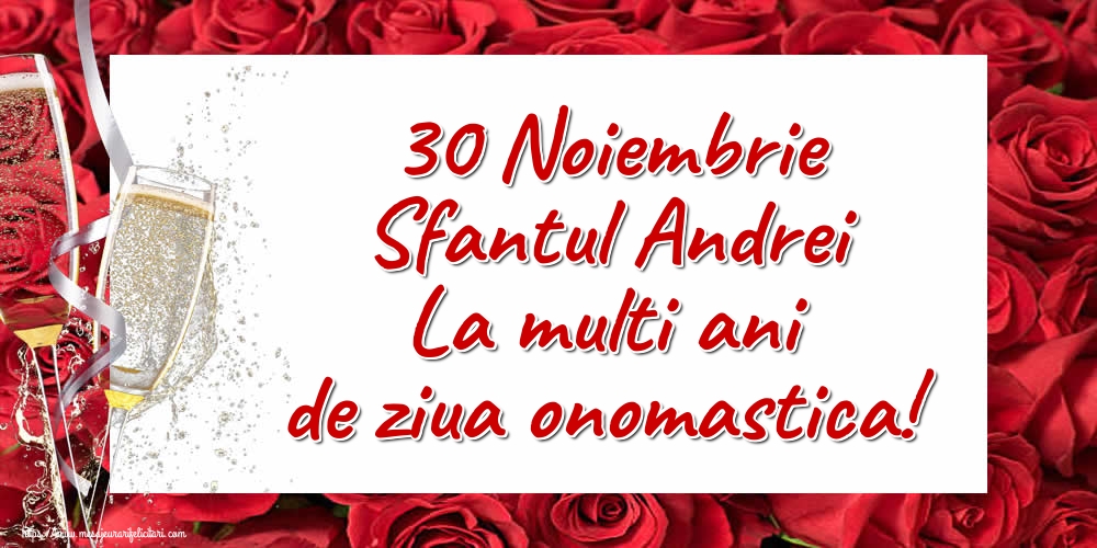 Felicitari de Sfantul Andrei - 30 Noiembrie Sfantul Andrei La multi ani de ziua onomastica! - mesajeurarifelicitari.com