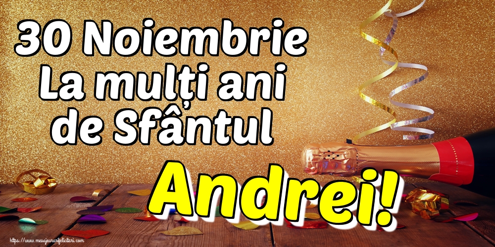 Felicitari de Sfantul Andrei - 30 Noiembrie La mulți ani de Sfântul Andrei! - mesajeurarifelicitari.com