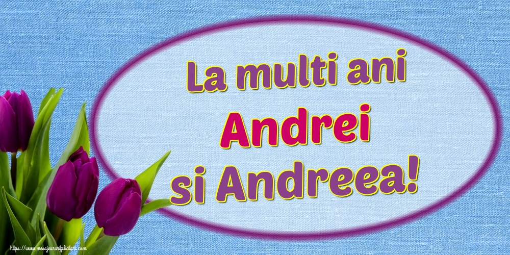 La multi ani Andrei si Andreea!